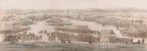 Uma Grande Revisão sobre Hounslow Heath de Willem van de the Elder Velde