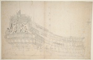 Retrato da "Hollandia", c.1666 (offset, lavagem a cinzento)