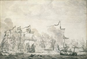 A Batalha de The Sound, 29 de outubro - 8 de novembro de 1658, c.1660 (pintura a óleo)