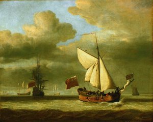 O iate "Royal Escape", anteriormente conhecido como "Surprise", no qual Carlos II de Inglaterra (1630-1685) fugiu para França após a sua derrota contra Olivier Cromwell (1599-1658) em Worcester (Inglaterra) em 1651