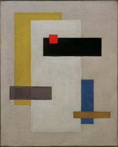 Quadrado vermelho de Willi Baumeister