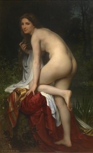 Mulher a tomar banho de William-Adolphe Bouguereau