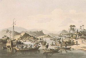 Cochin-Chinese Shipping on the River Taifo, placa 15 de 