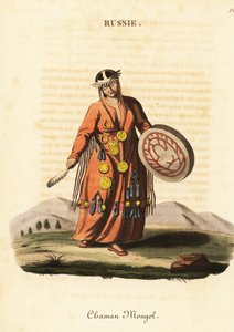 Feminina mágica ou xamã, povo mongol