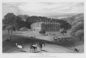 Althorp, a sede do Earl Spencer (gravura)