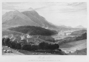 Westport, a sede do Marquês de Sligo (gravura)