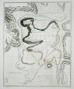 Plano da cidade de Tróia, de 
