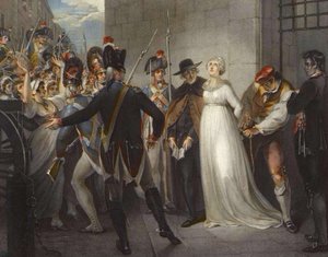 Marie-Antoinette deixando a Conciergerie, em 16 de outubro