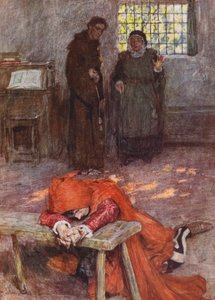 Romeu e Julieta de Shakespeare: Ato III, Cena III (litografia a cores)