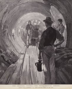 O Túnel da Mancha - O Aborrecimento Experimental (litho)
