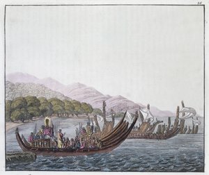 Gravura de P. Fumagalli, tirada de um quadro de William Hodges de William (after) Hodges