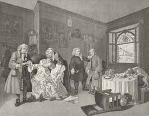 Casamento à la Mode de William (after) Hogarth