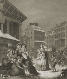 Manhã - ruas de Londres de William (after) Hogarth