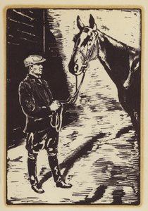 Ilustração para Memórias de um Caçador de Raposas por Siegfried Sassoon (xilogravura) de William (after) Nicholson