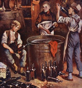 A infância de David Copperfield (litografia a cores) de William (after) Rainey