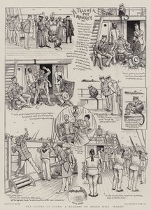 The Crimes of Jocko, a Tragedy on Board HMS "Holly" (gravura)