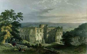 Abadia de Rievaulx em Rye Valley, de 