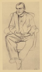 Retrato de Philip Wilson Steer (litografia) de William (after) Rothenstein