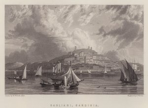 Cagliari, Sardenha (cor litho)
