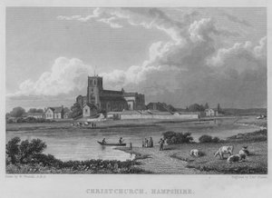 Christchurch, Hampshire (gravura) de William (after) Westall