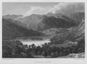 Great Rydal Lake (gravura) de William (after) Westall