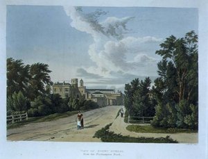 Vista da Rugby School da Northampton Road, da 