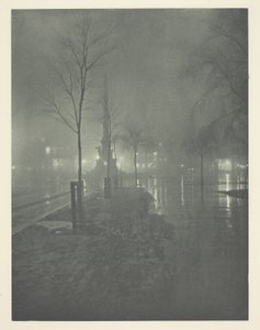 Noite molhada, Columbus Circle, Nova York de William A. Fraser