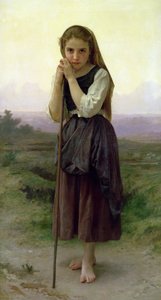 Uma pequena pastora, 1891 de William Adolphe Bouguereau