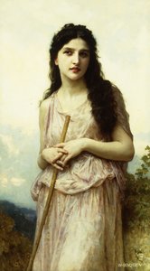Meditação, 1902 de William Adolphe Bouguereau