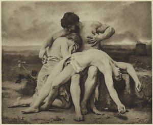 O primeiro luto (fotogravura) de William Adolphe Bouguereau