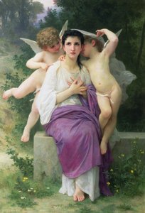 O Despertar do Coração, 1892 de William Adolphe Bouguereau