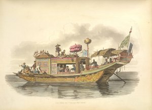O barco de viagem de um mandarim de William Alexander