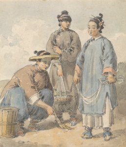 Três vendedoras de rua chinesas de William Alexander