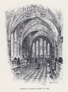 Capela do Palácio Lambeth em 1895 (gravura)