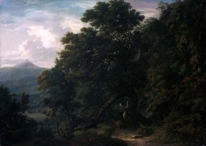Vista da Powerscourt Demesne (óleo sobre tela) de William Ashford