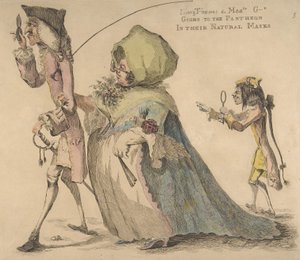Long Thomas e Mad-le G-d Going to the Pantheon in Their Natural Masks, 1 de Maio de 1773. de William Austin