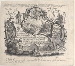 Proposta de Gravação por Assinatura a partir de um quadro original pintado por Zuccarelle, 1756. de William Austin