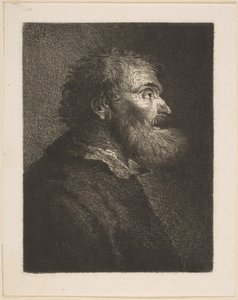 Um homem velho de perfil, 1761.