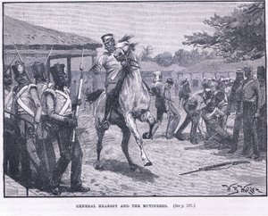 General Hearsay e os amotinados 1857 AD de William Barnes Wollen