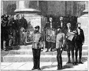 Arautos da Mansão proclamando a rainha como Imperatriz da Índia, Londres, maio de 1876, 1900 de William Barnes Wollen