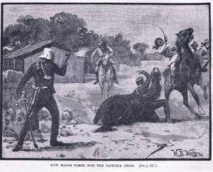 Como as tumbas principais ganharam a cruz de Victoria 1857 AD de William Barnes Wollen