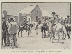 Fora da cadeia em Pretória imediatamente após a chegada de Jameson e seus oficiais de William Barnes Wollen