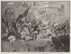 O Torneio Militar no Royal Agricultural Hall, Sortie da Guarnição Soudanese de William Barnes Wollen