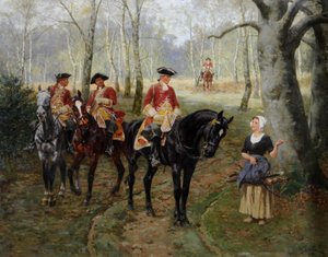 A Patrulha, c.1906 (óleo sobre tela) de William Barnes Wollen