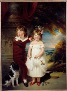 Irmão e irmã Pintura de William Beechey (1753-1839) Sun. 1,67x1,23 m de William Beechey