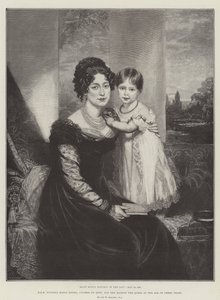 SAR Maria Maria Luisa, Duquesa de Kent e Sua Majestade a Rainha aos Três Anos de William Beechey