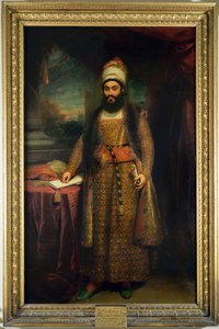 Retrato de Mirza Abul Hassan, embaixador persa (1785-1880) Enviado pelo rei da Pérsia para a Inglaterra, 1809