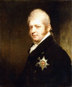 Retrato do príncipe Adolphus Frederick, duque de Cambridge, comprimento do busto usando a estrela da liga, 1808