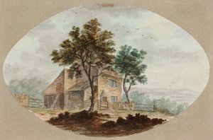 Casa Rural (lápis e aquarela sobre papel)