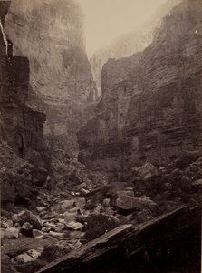 Cañon of Kanab Wash, Rio Colorado, olhando para o norte